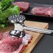 Молоток металический двусторонний для отбивания мяса с антискользящей ручкой 22 см 86816 фото 4
