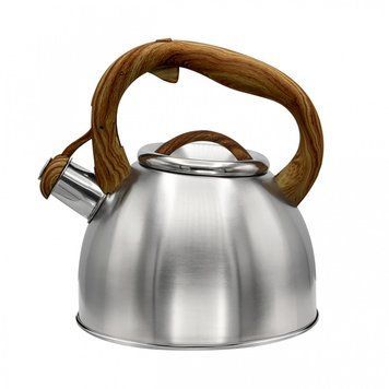 Чайник зі свистком та кришкою 2.5 л з нержавіючої сталі Zauberg ZB-K2.5L 87701 фото