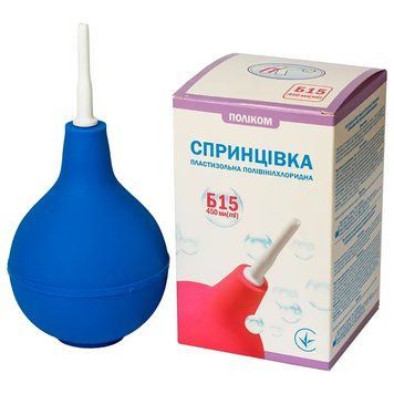 Спринцівка Поліком Б15 з твердим наконечником, 450 мл 86458 фото