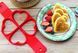 Силиконовая форма для приготовления оладий и яичницы в виде сердечек Cake Maker 81887 фото 5