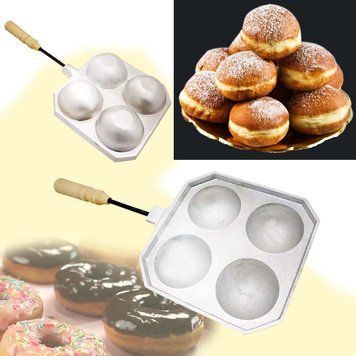 Форма для приготування сирних, сирних кульок / пончиків (такоячница) на 4 кульки 81924 фото