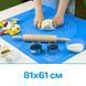 Коврик силиконовый для раскатки теста и выпечки большой 81х61 см 85212 фото 2