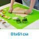 Коврик силиконовый для раскатки теста и выпечки большой 81х61 смСалатовый Уценка u85213 фото 1