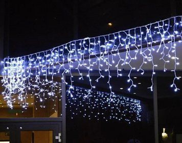 Новорічна зовнішня світлодіодна гірлянда дощ &laquo;Бахрома вулична&raquo; 120 LED YS-UK002 3x0.5м (рожевий) 83183 фото
