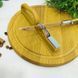 Точилка для кухонних ножів ручна механічна пластикова з точильним каменем 84894 фото 3