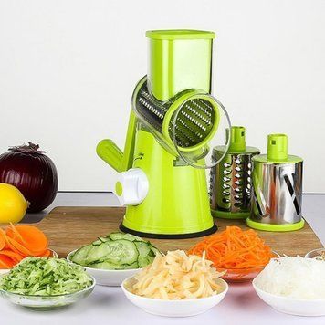 Універсальна ручна овочерізка подрібнювач терка мультислайсер Kitchen Master 84712 фото