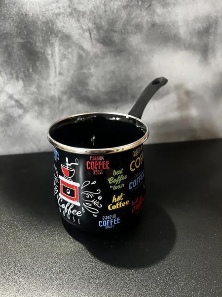 Турка для кави кавоварка емальована 600 мл 4060 Coffee 87612 фото