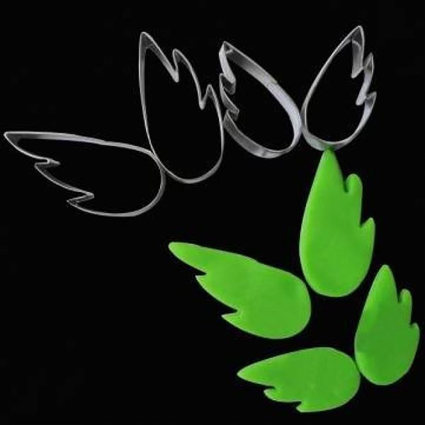 Каттеры кондитерские металлические вырубки для мастики, пряников, теста "Крылья" набор из 4 форм 81551 фото