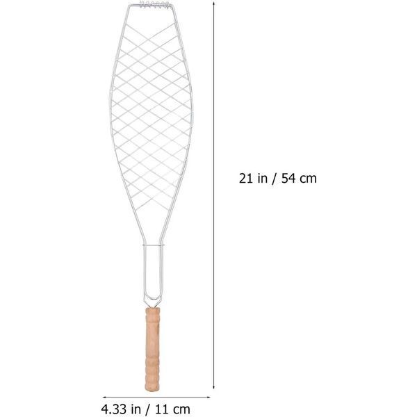 Решітка-гриль сітка для смаження риби 54&times;11 см 87332 фото