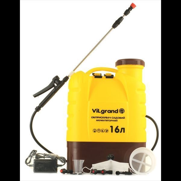 Обприскувач акумуляторний ViLgrand SGA-16RP2 (12 В; регулятор потужності; розсувна вудочка 96 см) 83308 фото