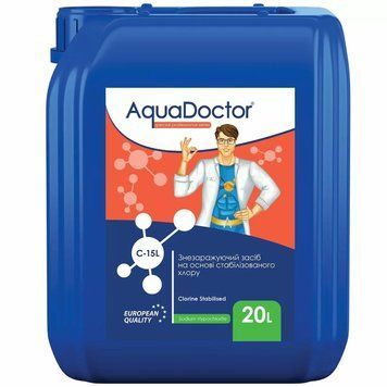 Гіпохлорит натрію AquaDoctor C-15L 20 л 88508 фото