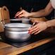 Кастрюля сферическая матовая алюминиевая с крышкой и двумя металлическими ручками 4.5 л Interos 86216 фото 8