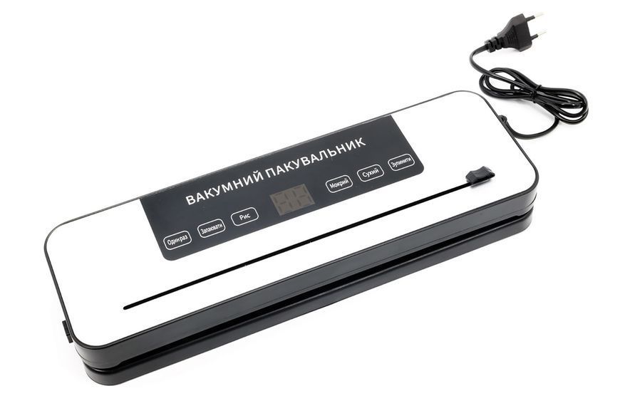 Вакуумний пакувальник для харчових продуктів Vacuum Sealer 120 Вт домашній автоматичний вакууматор 88472 фото