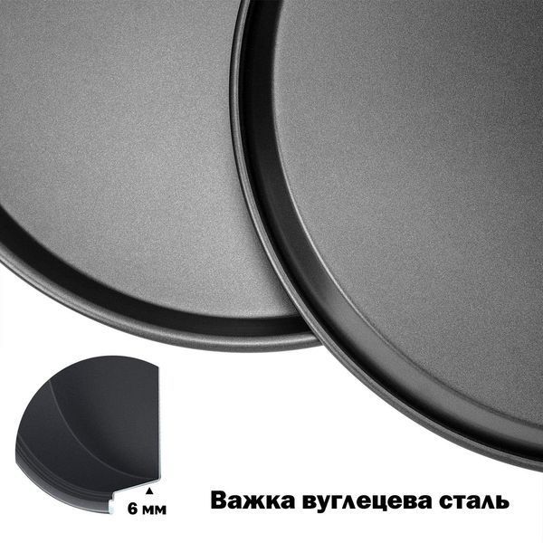 Форма для випікання піци з антипригарним/тефлоновим покриттям &Oslash; 30 см 88473 фото