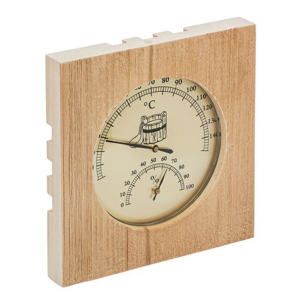 Термогигрометр для сауны ТГС исп. 6 основание - дерево (0&hellip;+140 &deg;С, 0-100%) 85919 фото