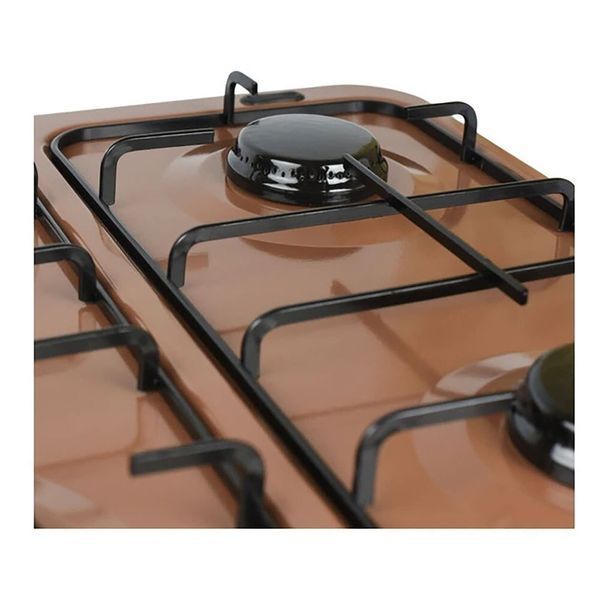 Настольная газовая плита ViLgrand VGP-4042 Brown с крышкой на 4 конфорки 88099 фото