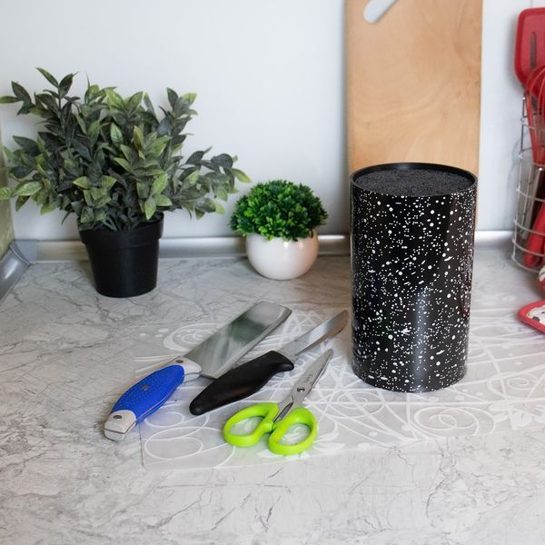 Подставка для ножей с наполнителем из волокна универсальная Granite Knife Holder 85716 фото