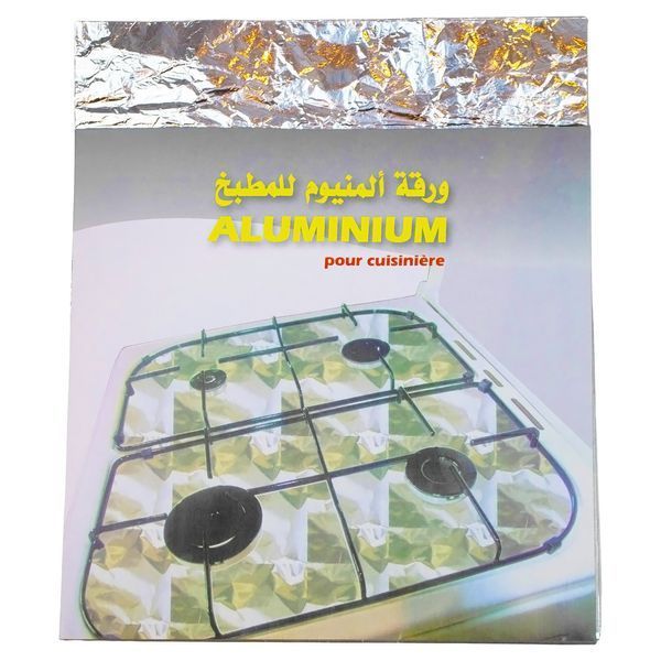Фольга защитная алюминиевая для газовых плит 25х30 см 85301 фото