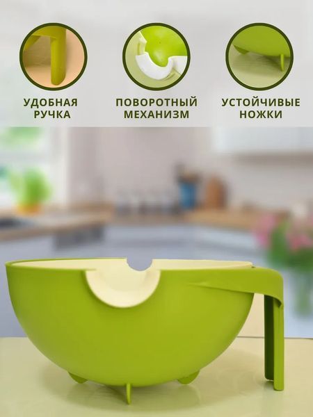 Миска ковш дуршлаг 2 в1 MESH STRAINER Drain Basket 84557 фото