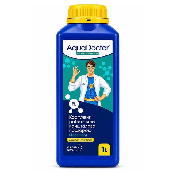 Стартовий комплект для басейну AquaDoctor Super Kit 5в1 30&ndash;50 м&sup3; | швидкий та повільний хлор, альгіцид, флокулянт, pH Minus 88525 фото