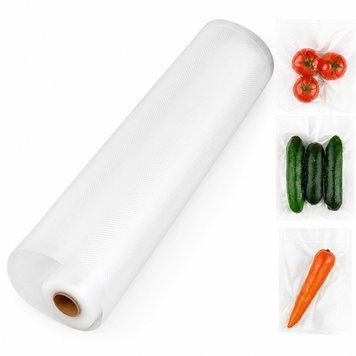 Вакуумні пакети для вакуумного пакувальника харчових продуктів, рулон 28 х 500 см 88527 фото