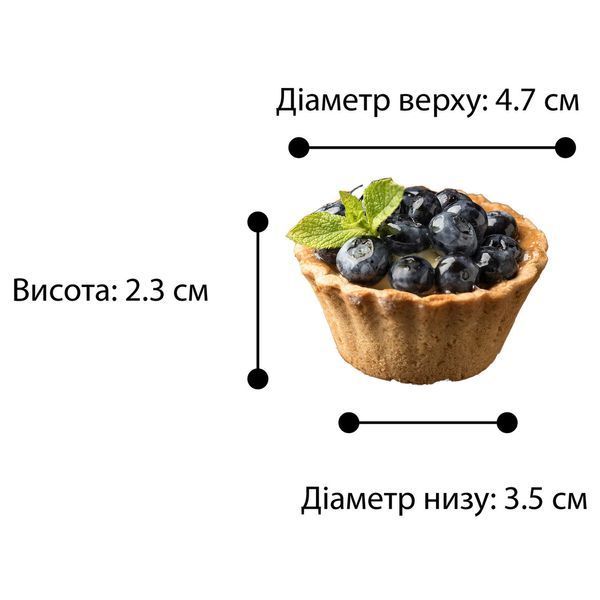 Форма для выпечки 7 песочных тарталеток, кексов, корзинок на плите УЦЕНКА u81866 фото