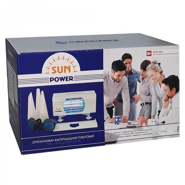 Тубус-кварц кварцова лампа BactoSfera SUN POWER для дорослих 9 Ват 83104 фото